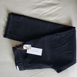Slvrlake Rider high rise jeans. Raw, released hem with side slits